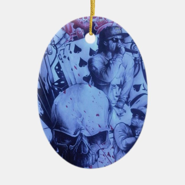 Beautiful amazing online Skeezers artistic product Ceramic Ornament (Front)