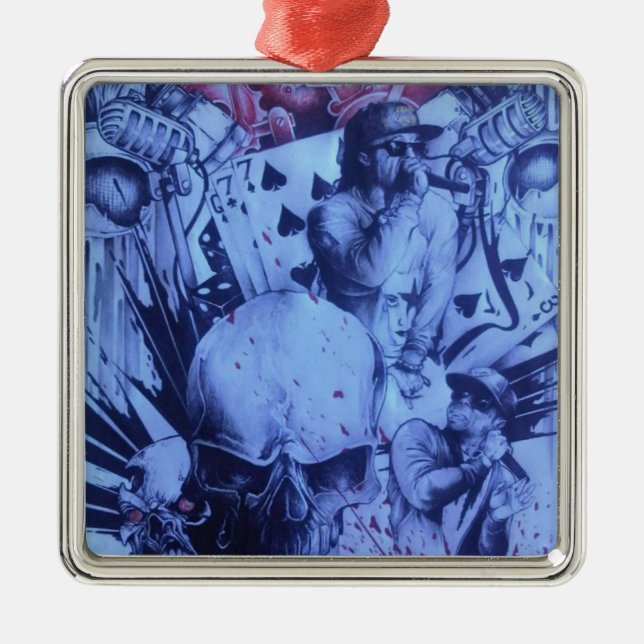 Beautiful amazing online Skeezers artistic product Metal Ornament (Front)