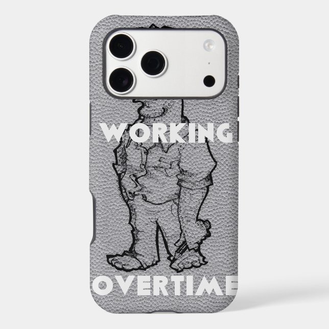 Beautiful Amazing  Pencil Sketch: Working Overtime (Back)