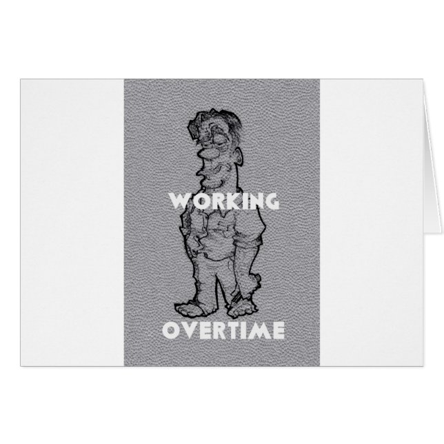 Beautiful Amazing  Pencil Sketch: Working Overtime (Front Horizontal)