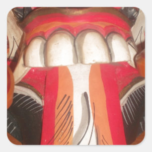 Beautiful Amazing Playful Tongue: A Touch of Humou Square Sticker