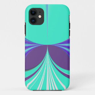 Beautiful amazing Purple Cyan motif Pattern Design iPhone 11 Case