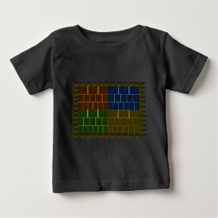 Beautiful Amazing Rainbow Colour Geometrical Desig Baby T-Shirt