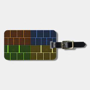 Beautiful Amazing Rainbow Colour Geometrical Desig Luggage Tag