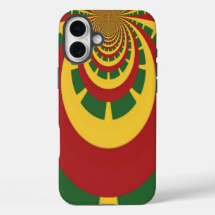 Beautiful Amazing Rasta Colours Art Print iPhone 16 Plus Case