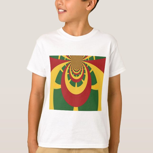 Beautiful Amazing Rasta Colours Art Print T-Shirt (Front)