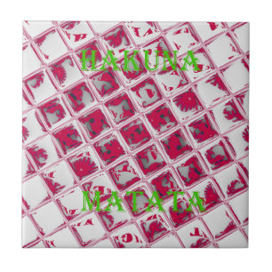 Beautiful Amazing Red Stylish Mirror Image Art  Tile