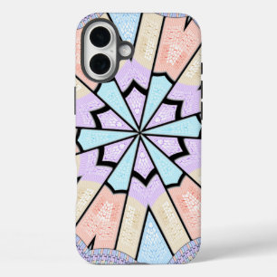 Beautiful Amazing Soft Pastel Geometric Art Print  iPhone 16 Plus Case
