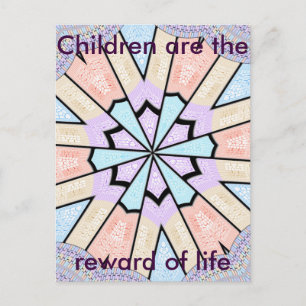 Beautiful Amazing Soft Pastel Geometric Art Print Postcard