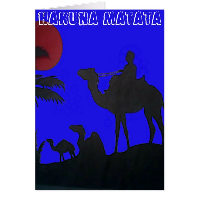 Beautiful Amazing Sunset Camel Safari Art Print (Front)