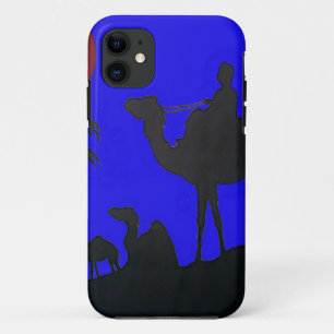 Beautiful Amazing Sunset Camel Safari Art Print iPhone 11 Case