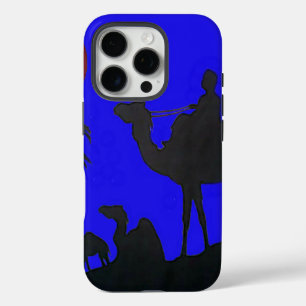 Beautiful Amazing Sunset Camel Safari Art Print iPhone 16 Pro Case