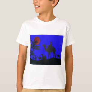 Beautiful Amazing Sunset Camel Safari Art Print T-Shirt