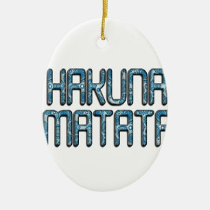 Beautiful amazing swahili text quote design ceramic ornament