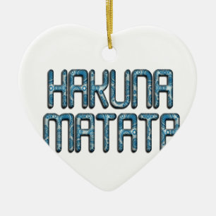 Beautiful amazing swahili text quote design ceramic tree decoration