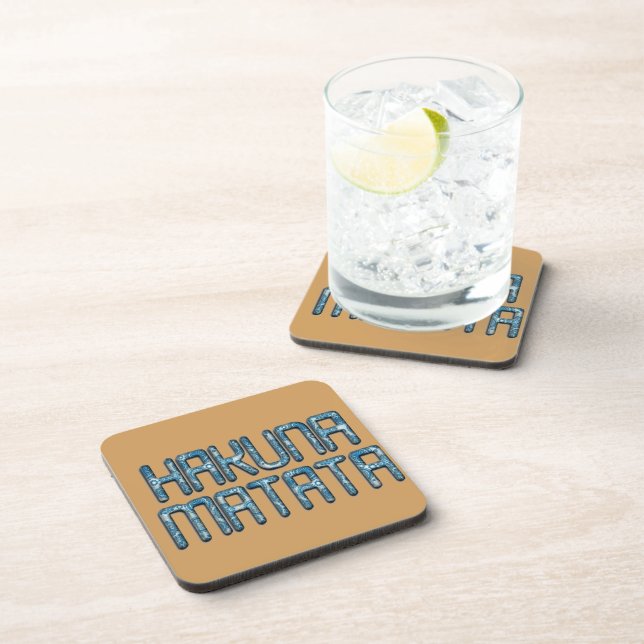 Beautiful amazing swahili text quote design coaster (Right Side)
