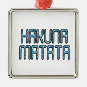 Beautiful amazing swahili text quote design metal ornament