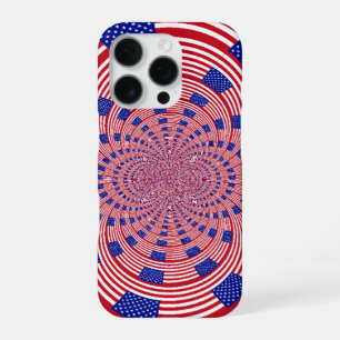 Beautiful Amazing United States Flag Kaleidoscop iPhone Case