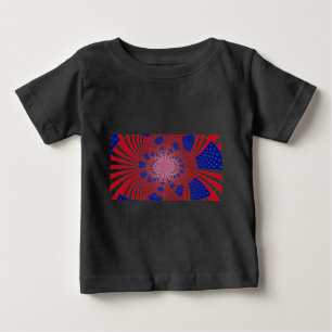 Beautiful Amazing United States Flag Kaleidoscope  Baby T-Shirt