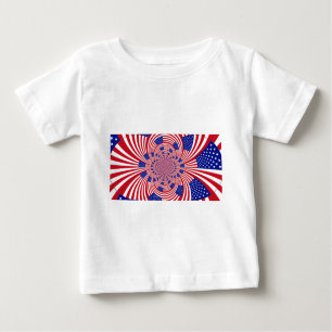 Beautiful Amazing United States Flag Kaleidoscope  Baby T-Shirt
