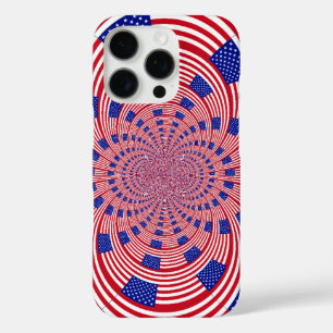 Beautiful Amazing United States Flag Kaleidoscope  iPhone 16 Pro Case