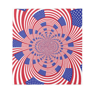 Beautiful Amazing United States Flag Kaleidoscope  Notepad