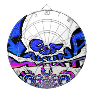 Beautiful Amazing USA Fun Text Art Pattern Design Dartboard