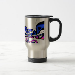 Beautiful Amazing USA Fun Text Art Pattern Design Travel Mug