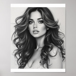 Beautiful American women Poster