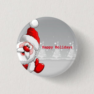 Beautiful, Amezing Christmas Santa Claus  3 Cm Round Badge