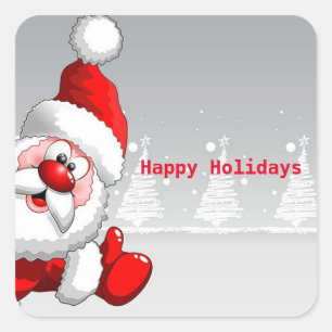 Beautiful, Amezing Christmas Santa Claus Square Sticker