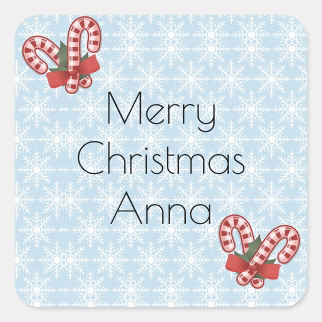 Beautiful, Amezing Christmas Square Sticker (Front)
