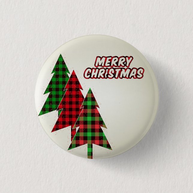 Beautiful, Amezing Christmas Tree 3 Cm Round Badge (Front)