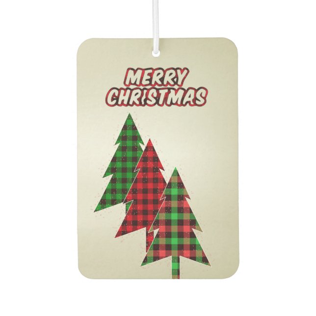 Beautiful, Amezing Christmas Tree  Car Air Freshener (Front)