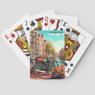 Beautiful Amsterdam Netherlands Canal City Playing Cards