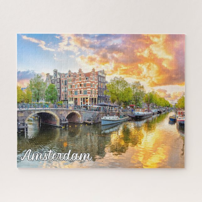 Beautiful Amsterdam, Netherlands Jigsaw Puzzle (Horizontal)