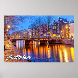 Beautiful Amsterdam, Netherlands Poster