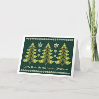 Beautiful and Blessed Christmas card