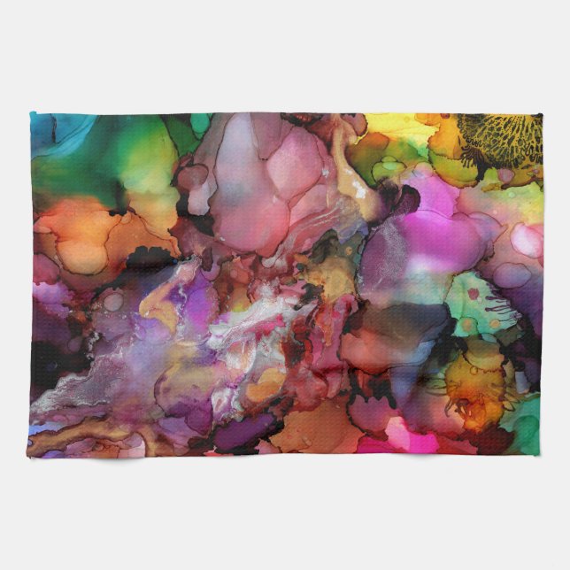 Beautiful and Colourful Abstract  Kitchen Towel (Horizontal)