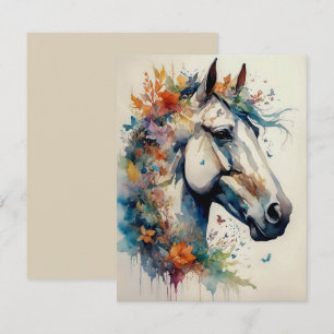 Beautiful and Colourful Horse Greeting Card