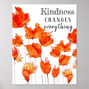 Beautiful and Colourful Poppies Poster 8X10"