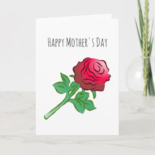 Beautiful and Colourful Roses Card (Front)
