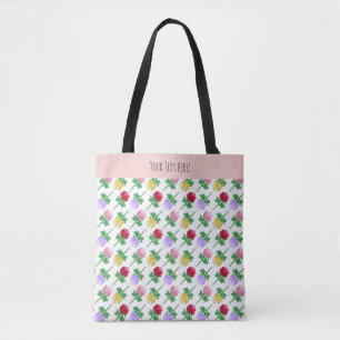 Beautiful and Colourful Roses Tote Bag