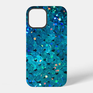 Beautiful and colourful sequins sparkling under th iPhone 12 case