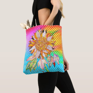 Beautiful and Colourful Sunflower Tote Bag