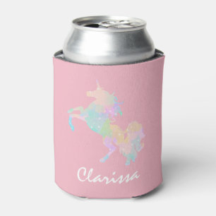 Beautiful and colourful unicorn can cooler