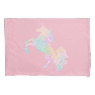 Beautiful and colourful unicorn pillowcase