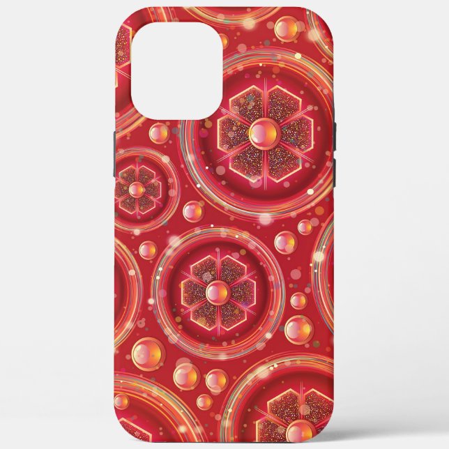 Beautiful and Cool Digital Abstract Pattern Case-Mate iPhone Case (Back)