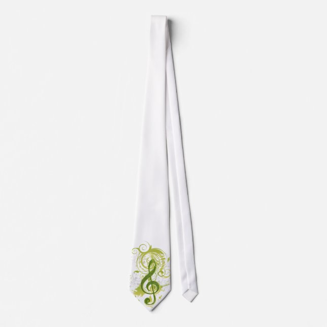 Beautiful and cool music notes with splatter tie (Front)