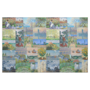 Beautiful and Elegant Claude Monet Paintings Fabric